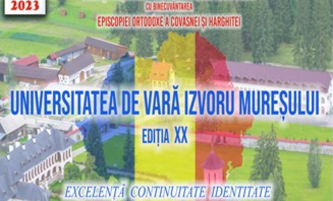Izvoru Mureşului Summer University Program, 20th edition, August, 2023