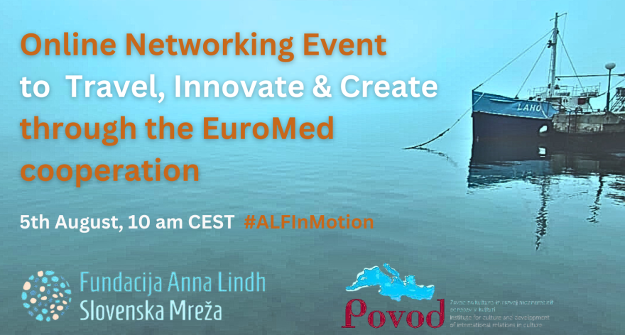 Text : Online Networking Event  for EuroMed cooperation