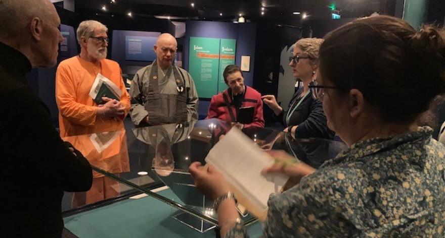 Members from Dublin City Interfaith Forum exploring the Chester Beatty collection Dublin, Ireland