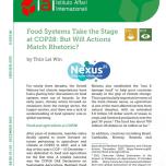 Food system take the stage at COP28 but will actions match rhetoric